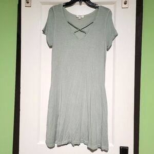 Umgee Usa Pale Green Gray Dress Sz Small